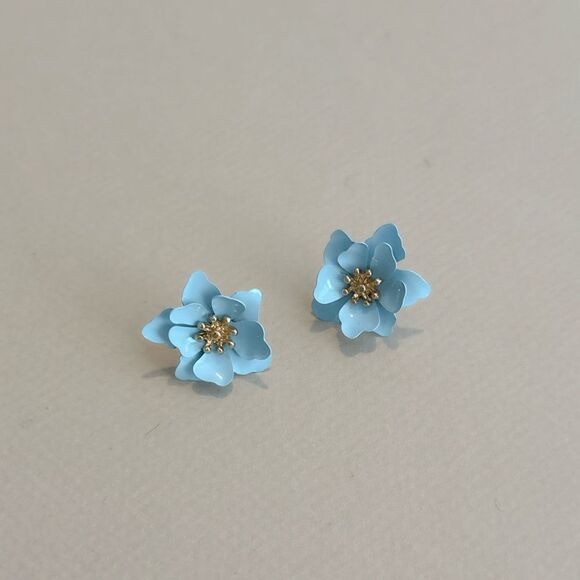 Flower earrings N1272 - Picture 2 of 4